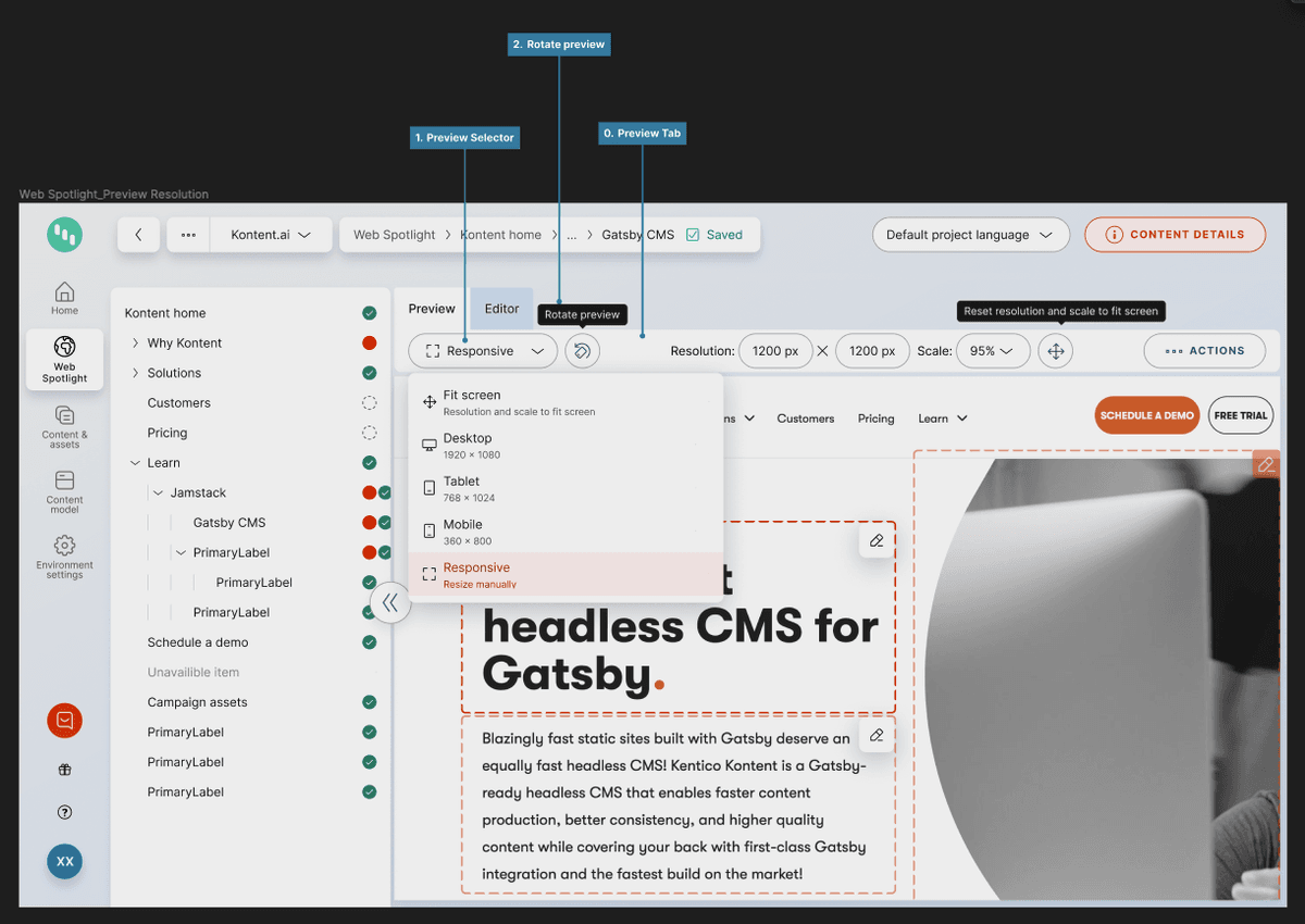 Multi-Resolution Preview