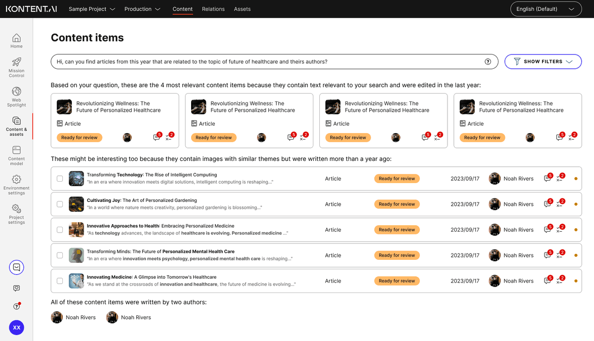 AI view early concept