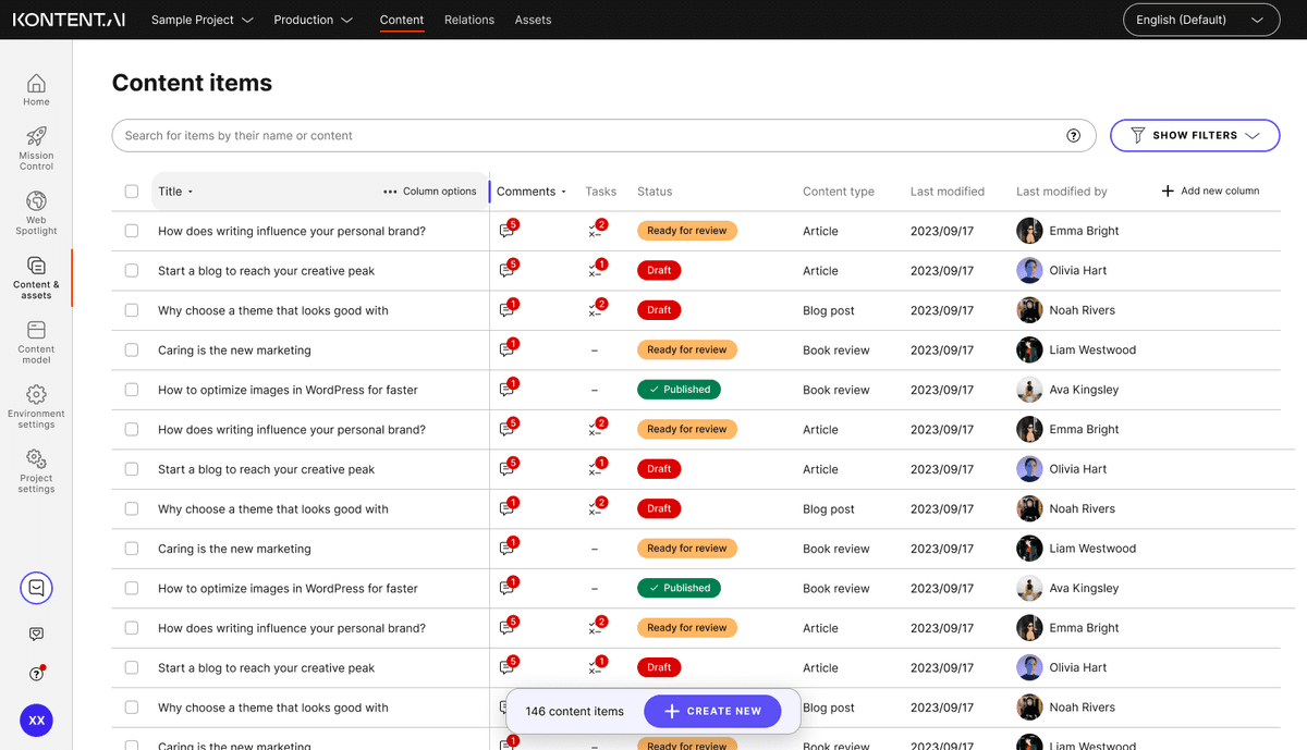 Column width adjustment