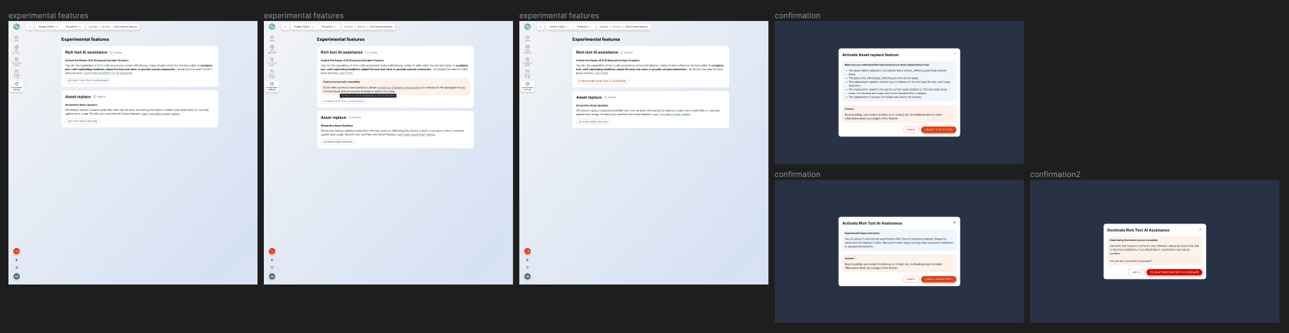 Early Access Program UI