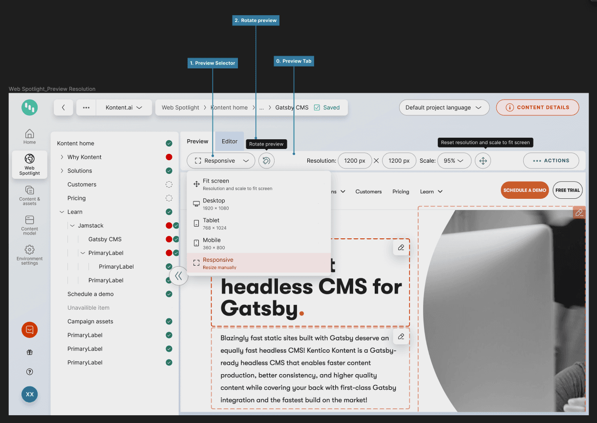 Multi-Resolution Preview